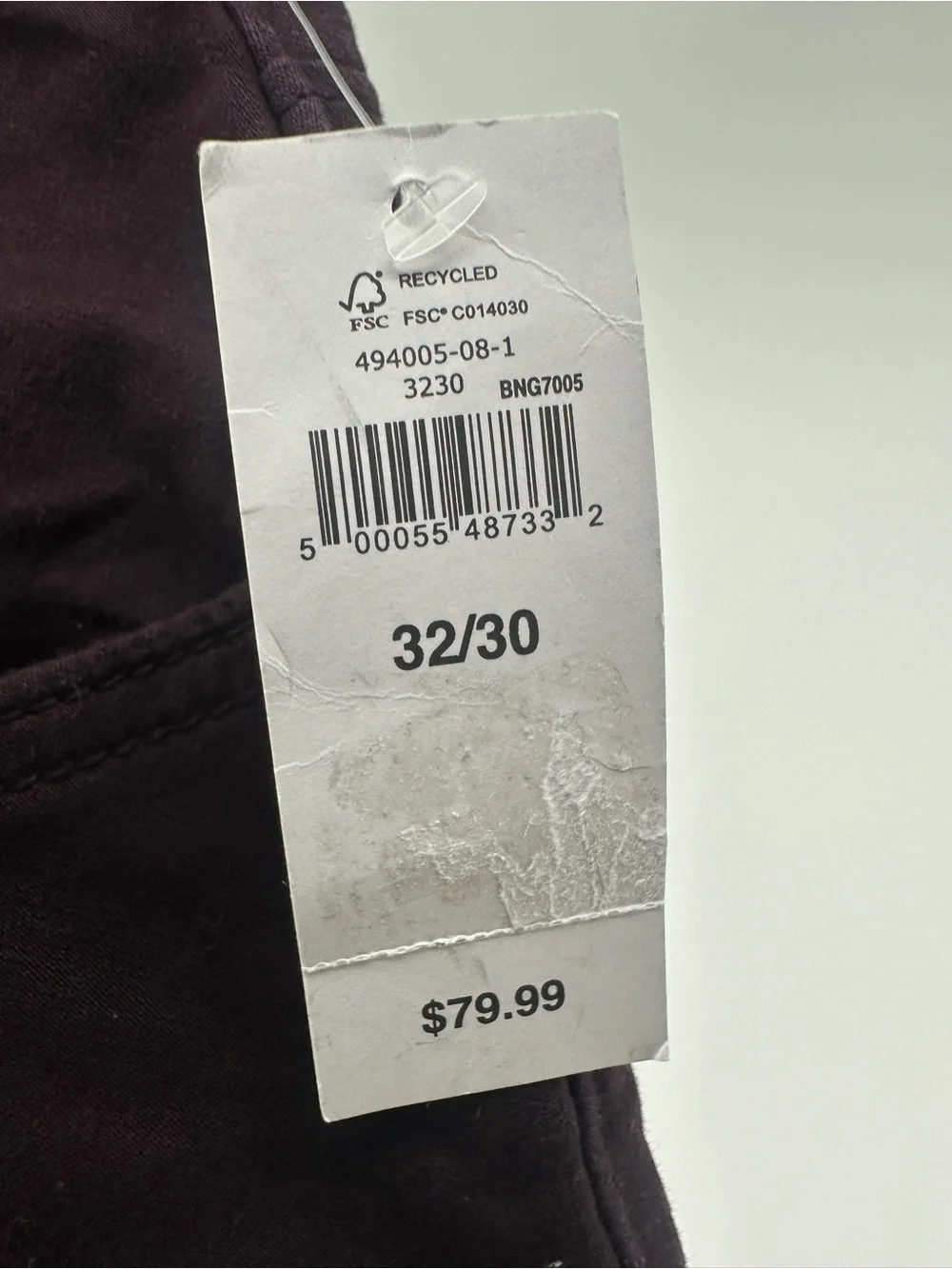 NWT Banana Republic purple travel jeans